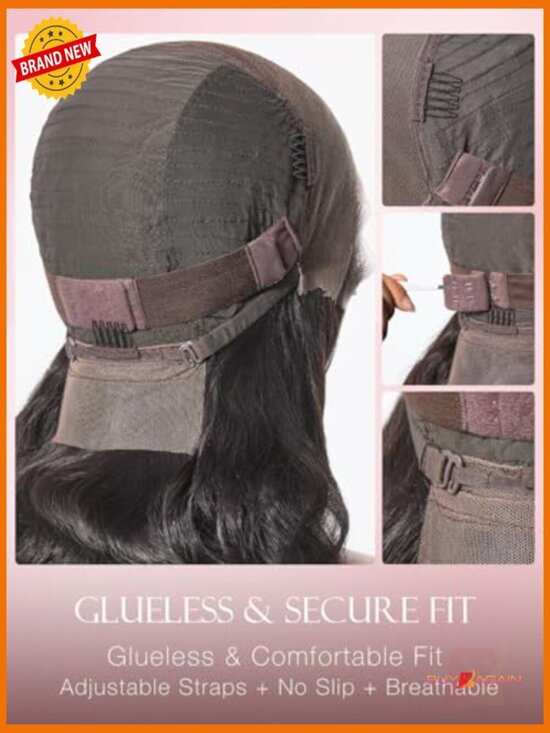 Body Wave Lace Front Wig 13x6 HD Lace 180 Density Glueless Pre Plucked